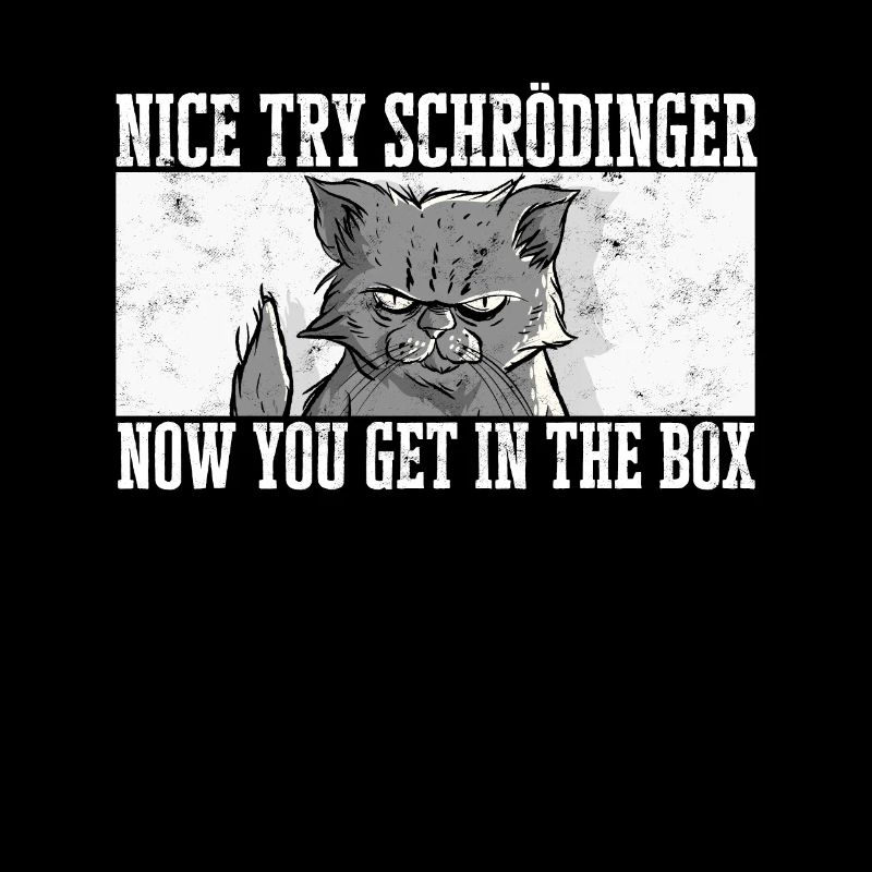 Le chat de Schrödinger Alive Dead physique quantique