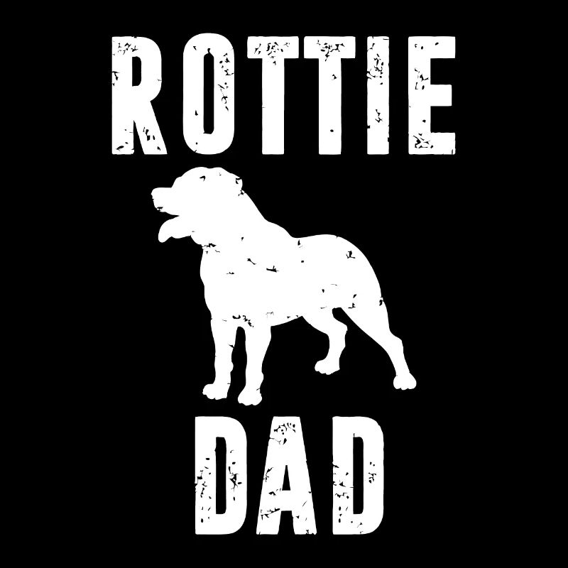 Vintage Rottweiler Dad Gift Rott Dog Daddy Rottier
