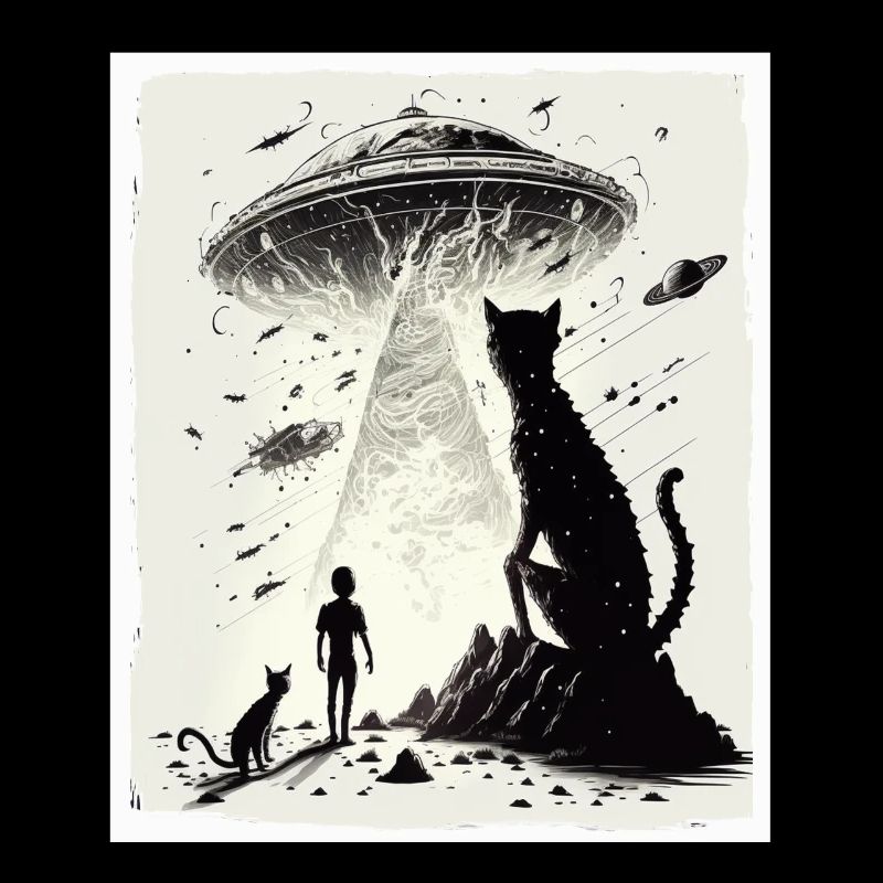 Katze Kätzchen Weltall Alien Planet Astronaut