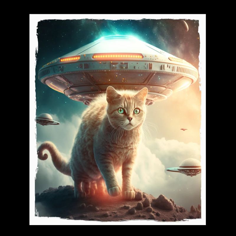 Cat Kitten Space Alien Planet Astronaut