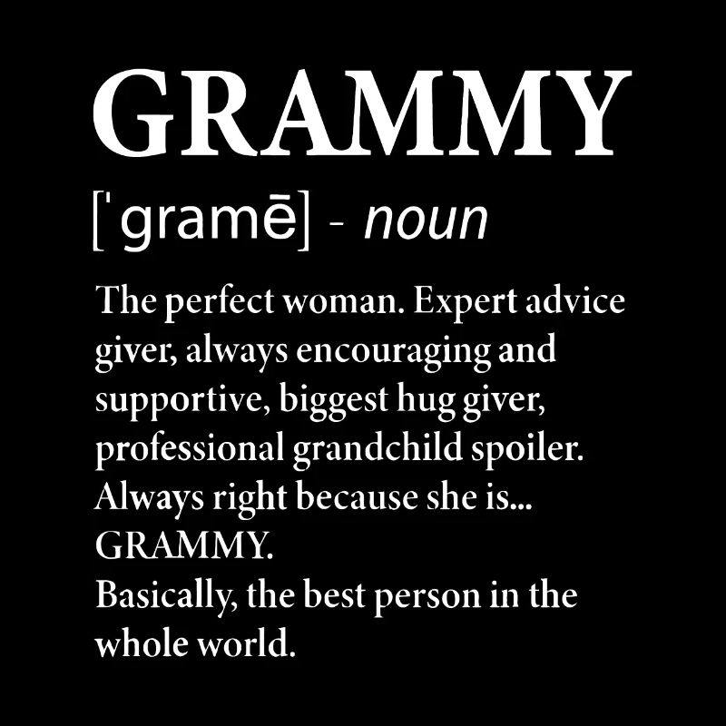 Grammy-Definitions-Oma - lustige Großmutter
