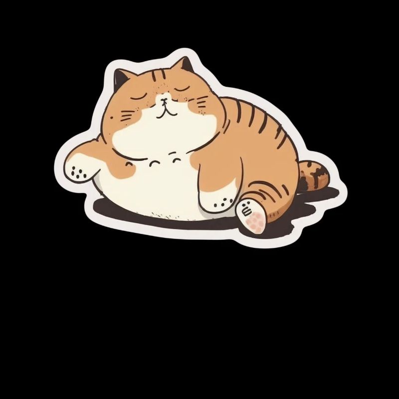 Big Cat Kitten Mignon Chat Sommeil Fatigué