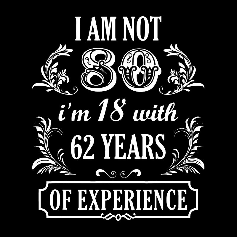 80th Birthday I'm not 80 Years Old Eighty Funny Bo