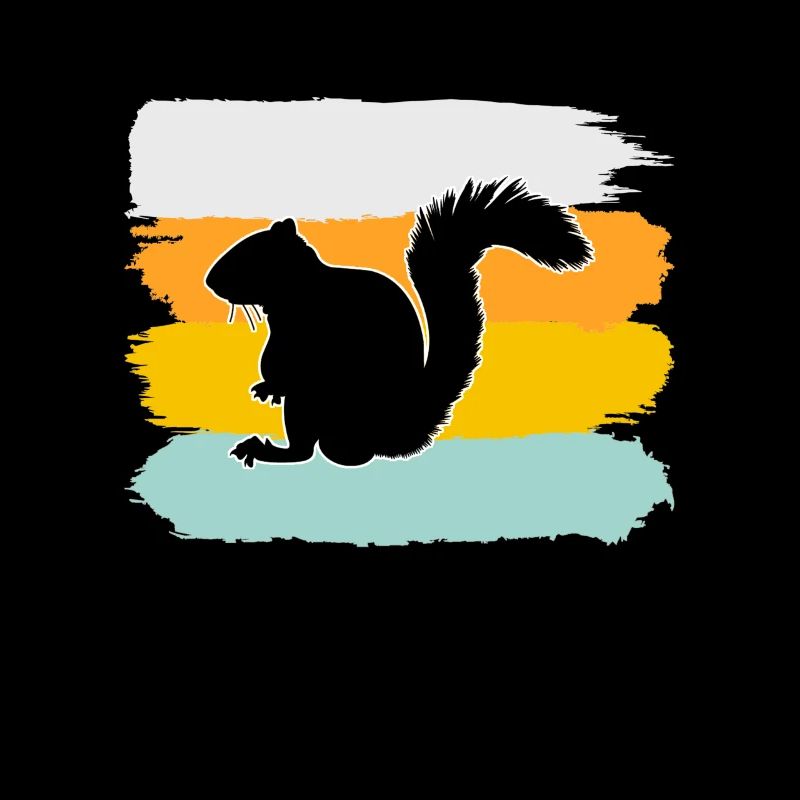 Eichhörnchen Retro