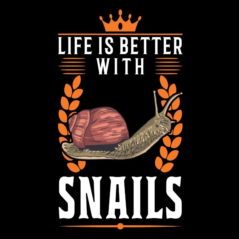 Das Leben ist besser mit einer Schnecke