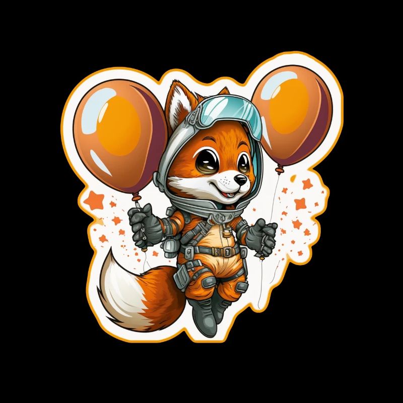 Mignon Fox Space Astronaute Planète Espace