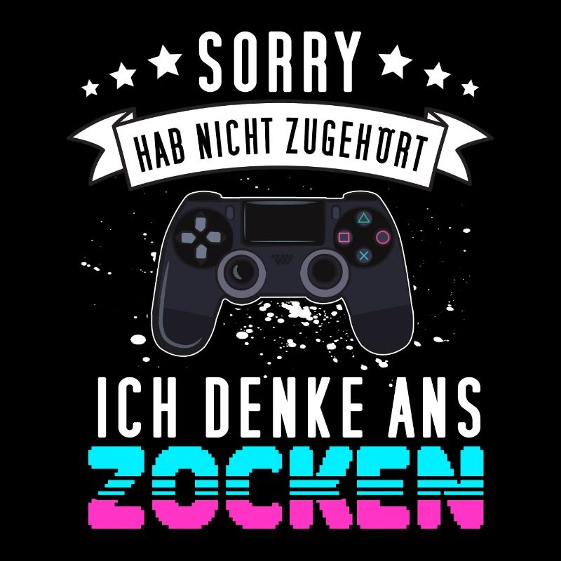 Gamer Design mit Controller - Funny Gaming Gamepad