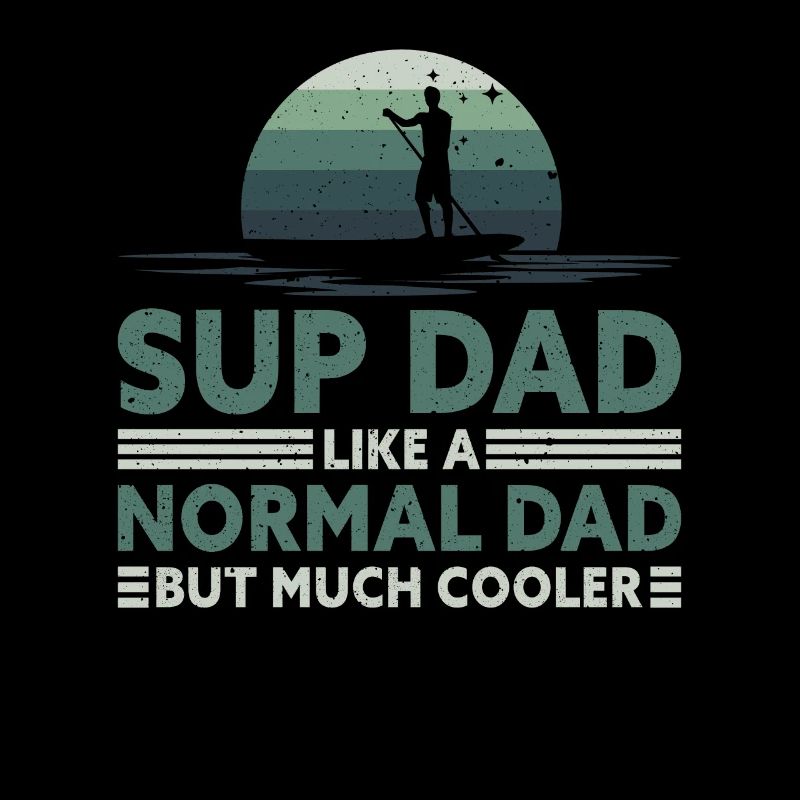 Retro SUP Dad - Comme un papa normal seulement plus cool