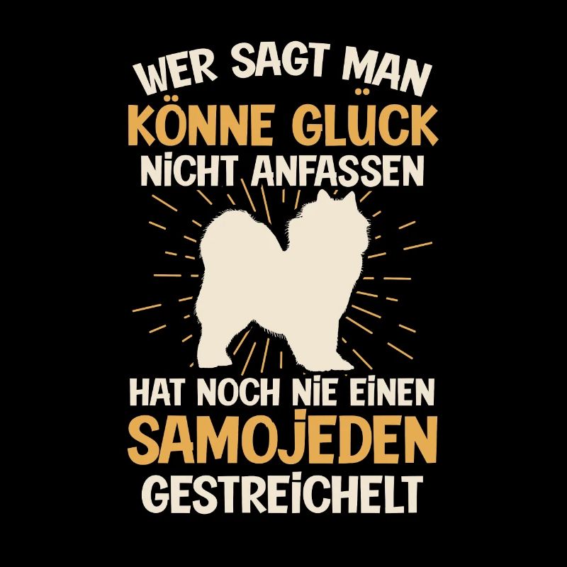 Samojede Glück anfassen Samojedenspitz