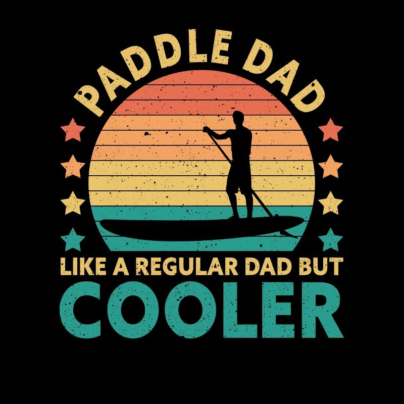 Rétro Paddle papa comme un papa normal seulement cool