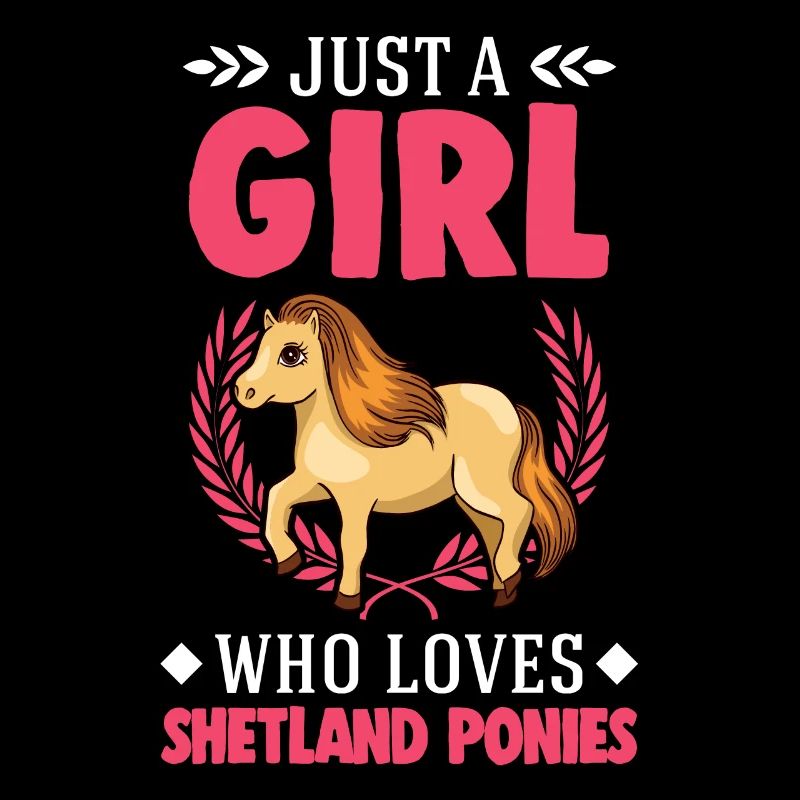 Shetlandpony Mädchen Shetland-Pony Shetty