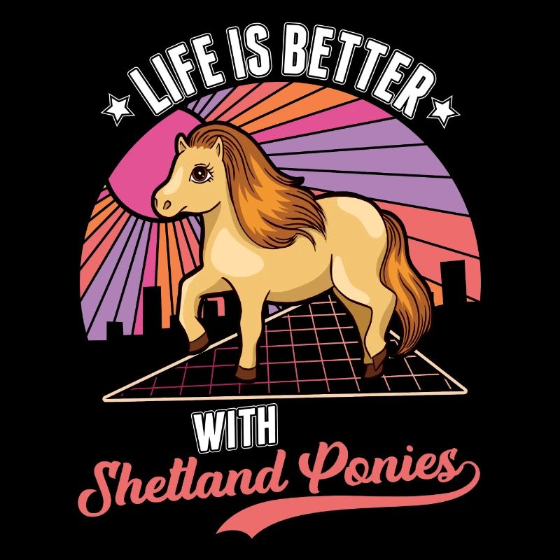 Life is with a Shetland pony