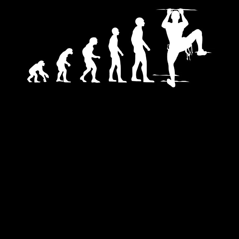 Klettern Evolution Lustig Bergsteigen Geschenk