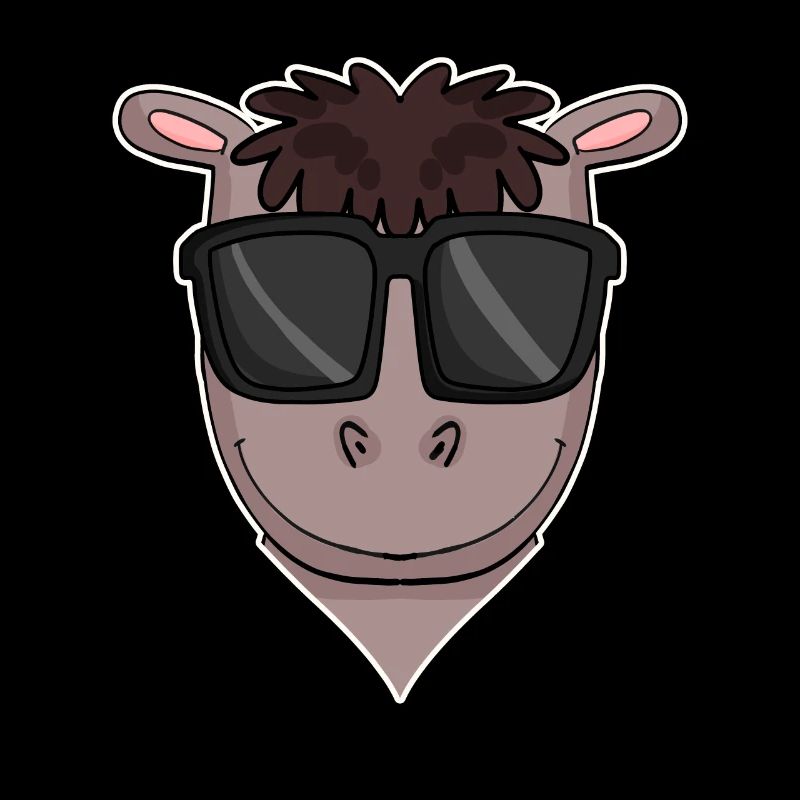 Pferd mit Sonnenbrille