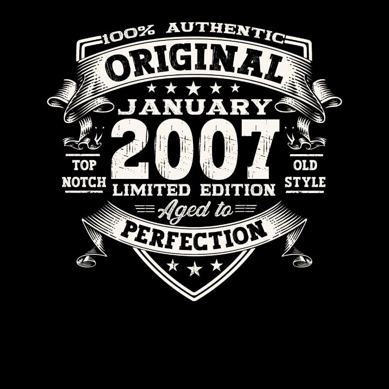 Year 2007 January 16th birthday gift man