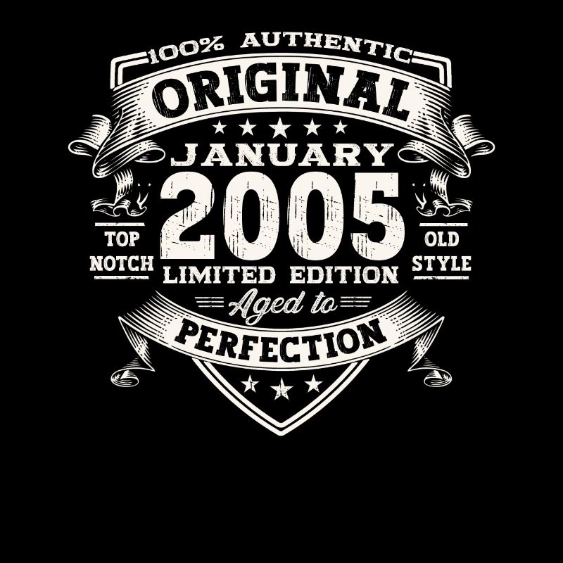 Year 2005 January 17th birthday Gift man