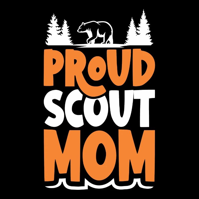Stolze Scout Mom Scouting Camp Mutter
