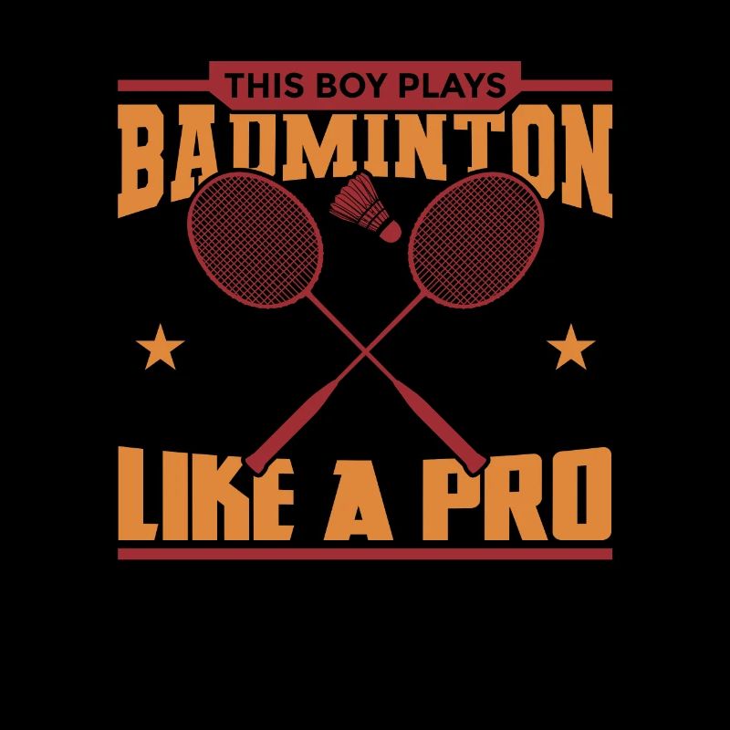 Garçon de badminton