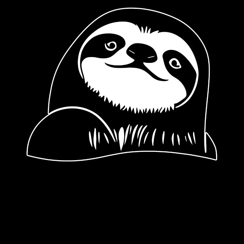 Sloth Portrait Sloth Silhouette Sloth Ges