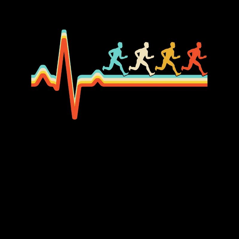 Joggen Retro Herzschlag