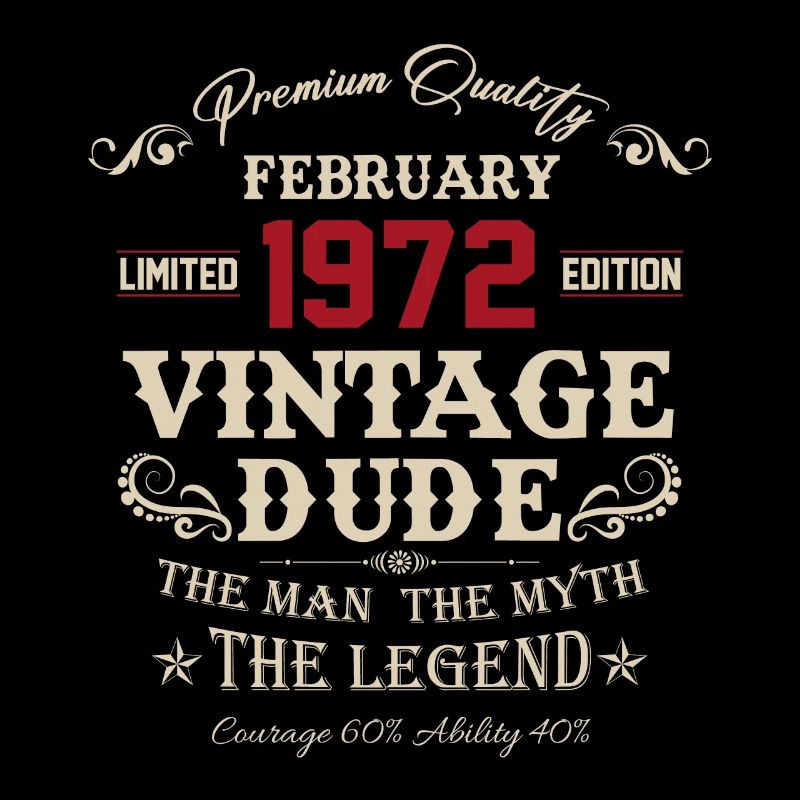 February 1972 Vintage Birthday Gift