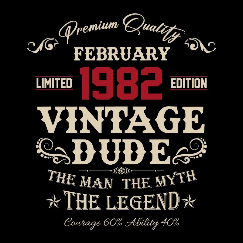 February 1982 Vintage Birthday Gift