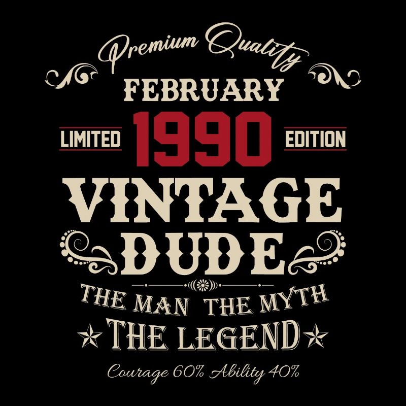 February 1990 Vintage Birthday Gift