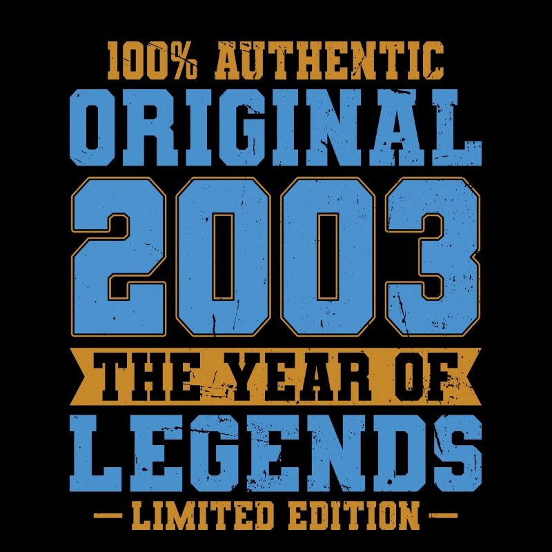 20e anniversaire Né en 2003 Original 2003