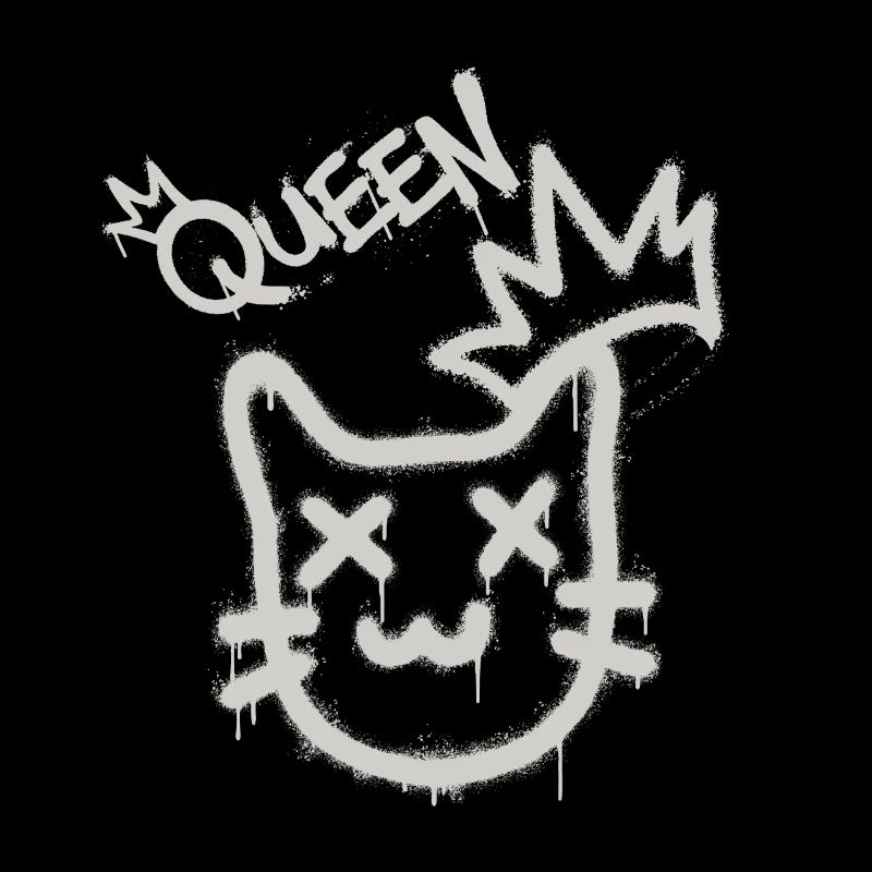 Cool Cheeky Graffiti Cat Maine Coon Persan