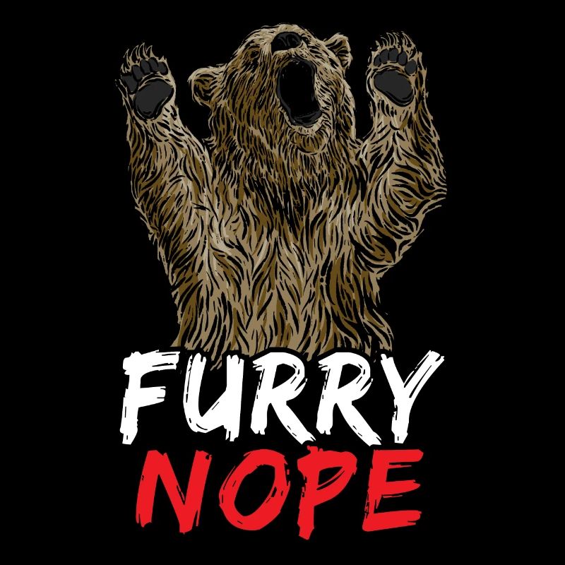 Furry Nope Bear Lover Wildlife Tier Bär