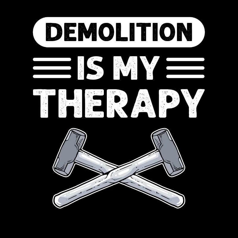 La démolition est ma thérapie. Démolition de maisons de construction