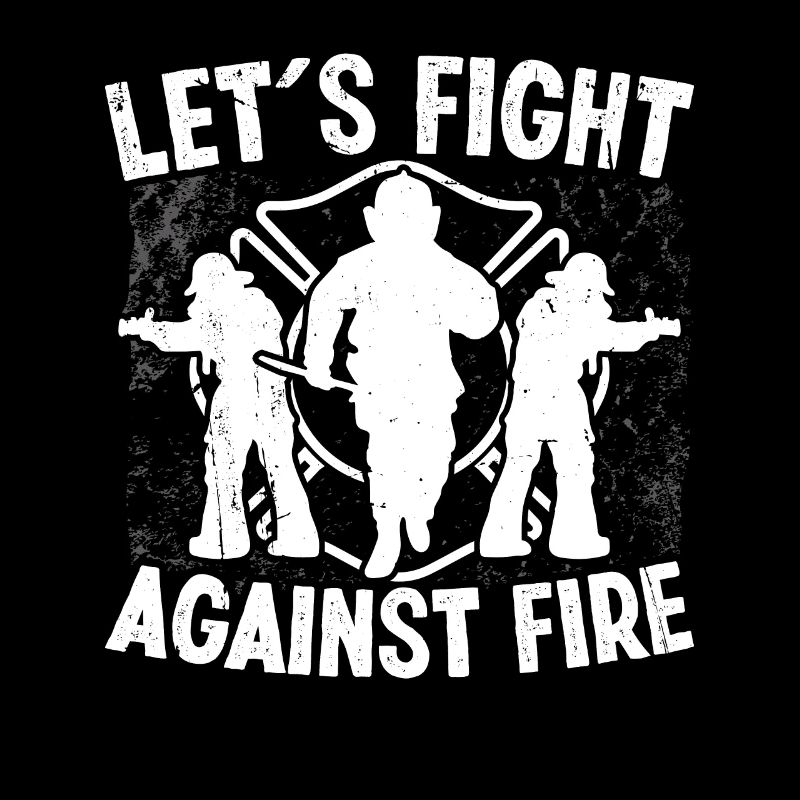 Firefighter Lets Fight Against Fire Firefighters