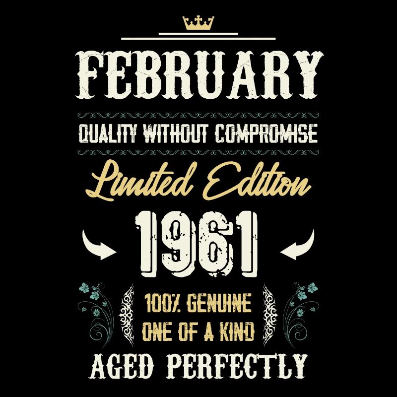 Februar 1961 Vintage Geburtstag Geschenk
