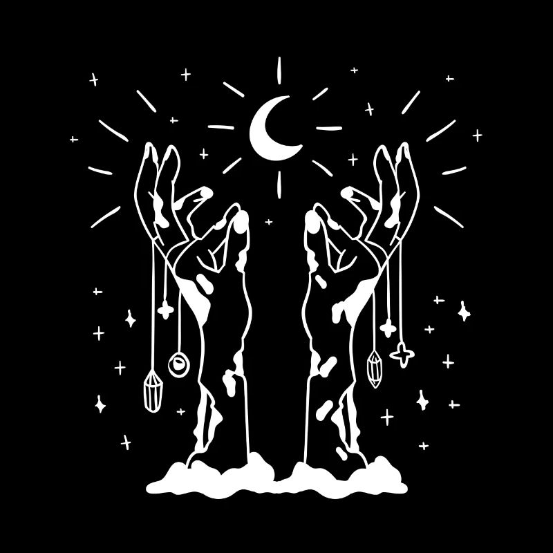 Goth Satan Occult Black Magic Moon Gothic