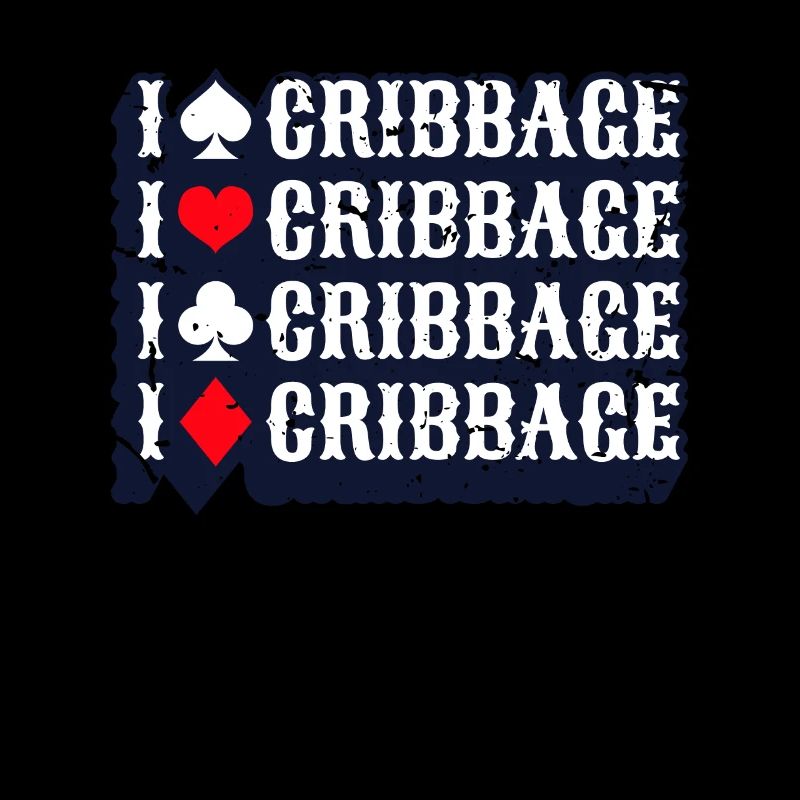 I Love Cribbage Shirt Geschenk