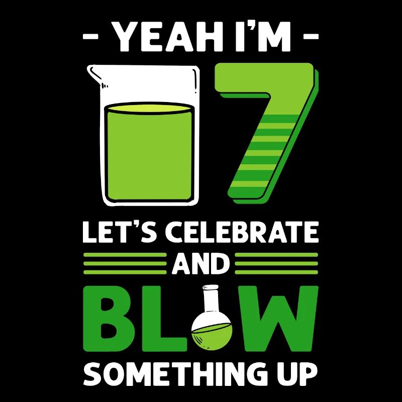 Ja, Ich Bin 7. Lass Uns Feiern. 7. Geburtstag. 7