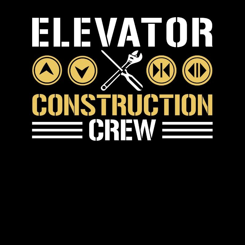 Elevator Construction Crew Shirt Geschenk