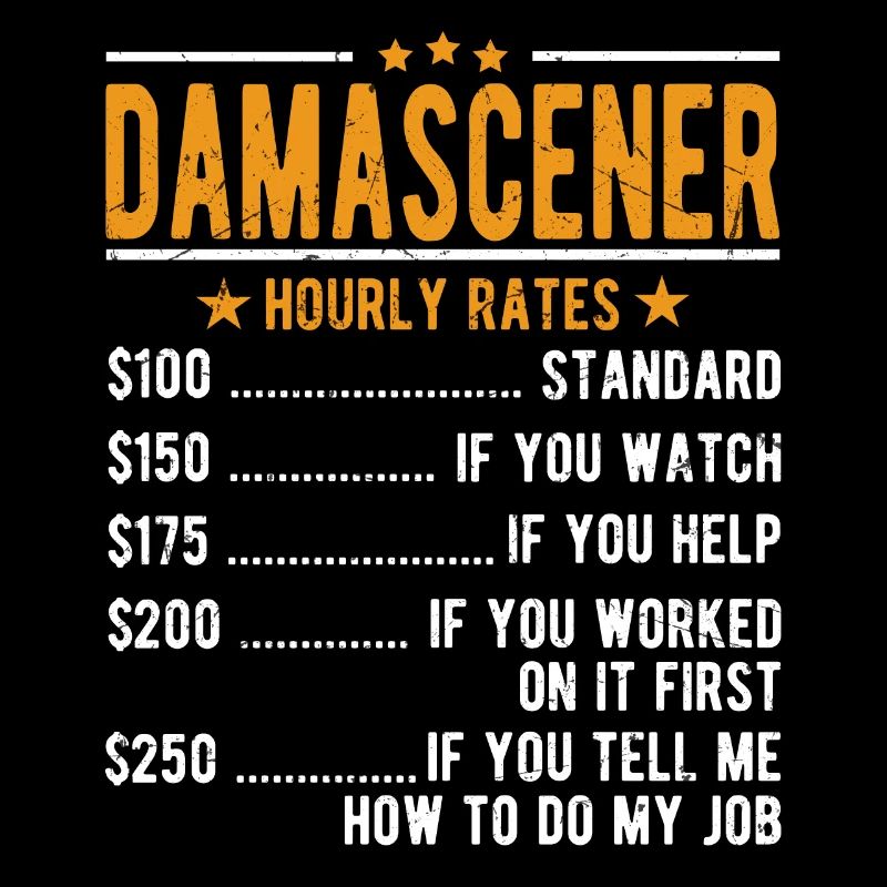 Damascener hourly wage