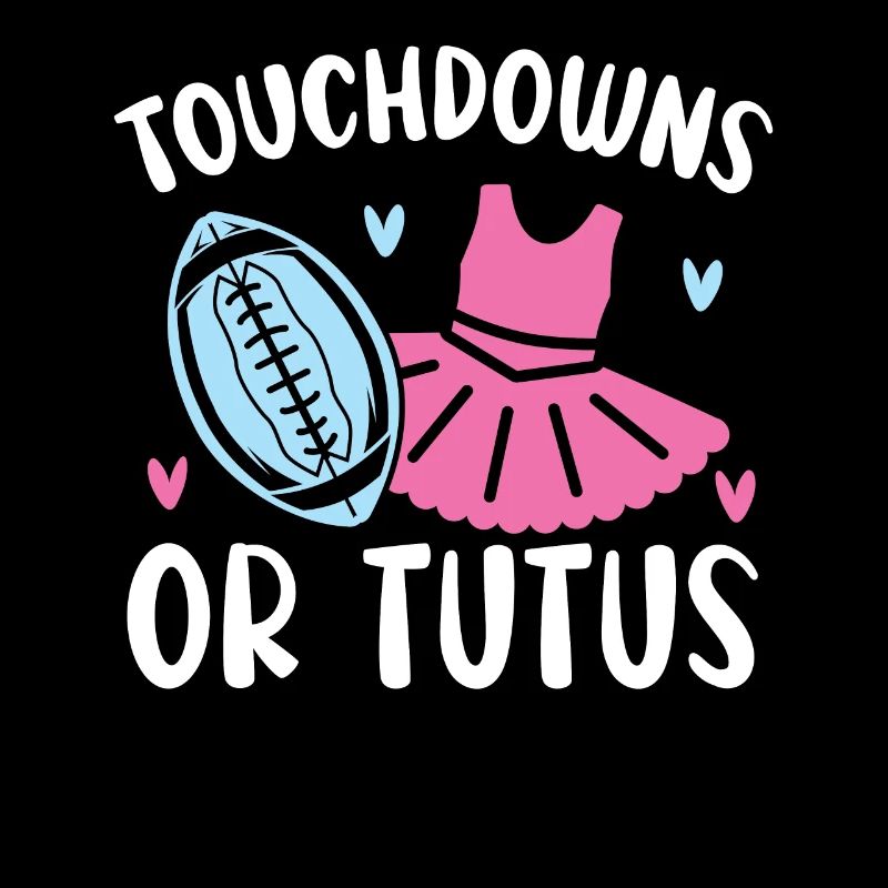 Touchdowns oder Tutus Schwangerschaft Geschlecht offenbaren