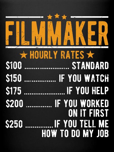 Cinéastes Salaire horaire