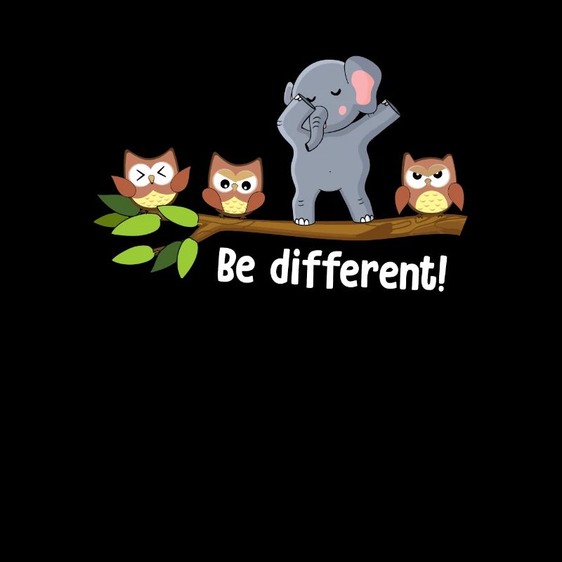 Be Different Dabbing Elephant
