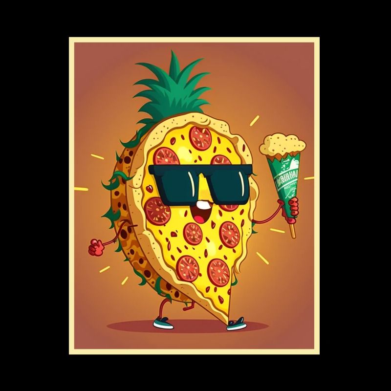 Pizza Ananas Hawaii Restauration rapide d’été Tomates