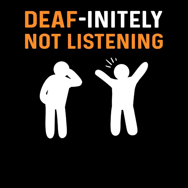 Décidément pas écouter. Langage de signalisation manuelle Asl