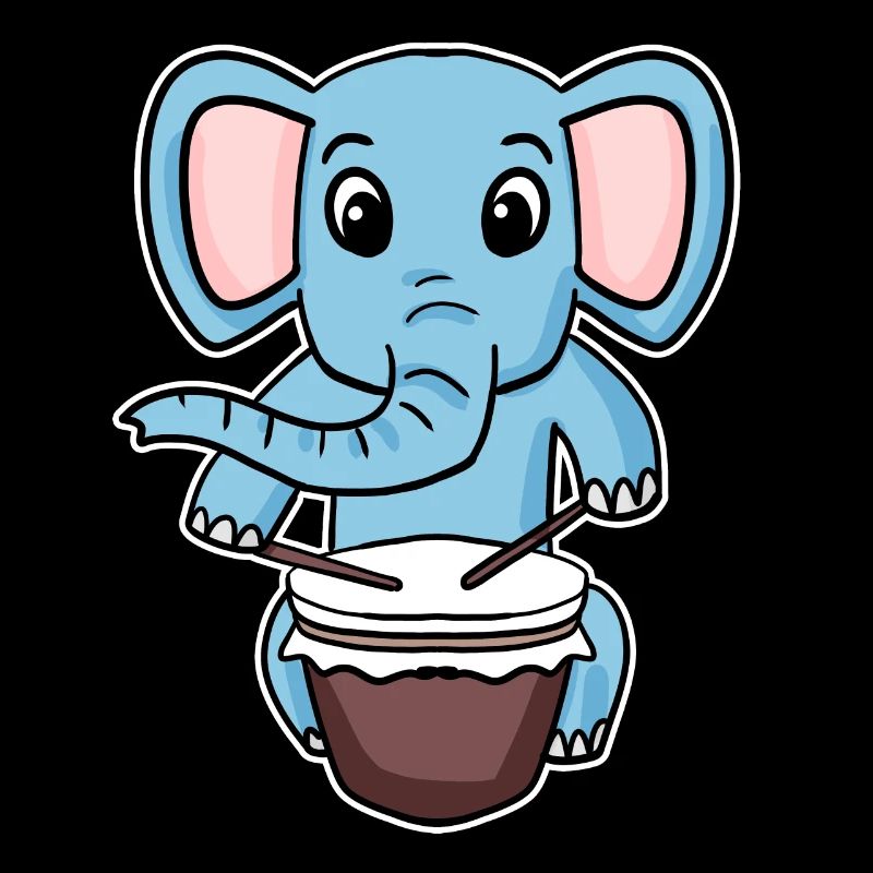 Elephant Drum Motif