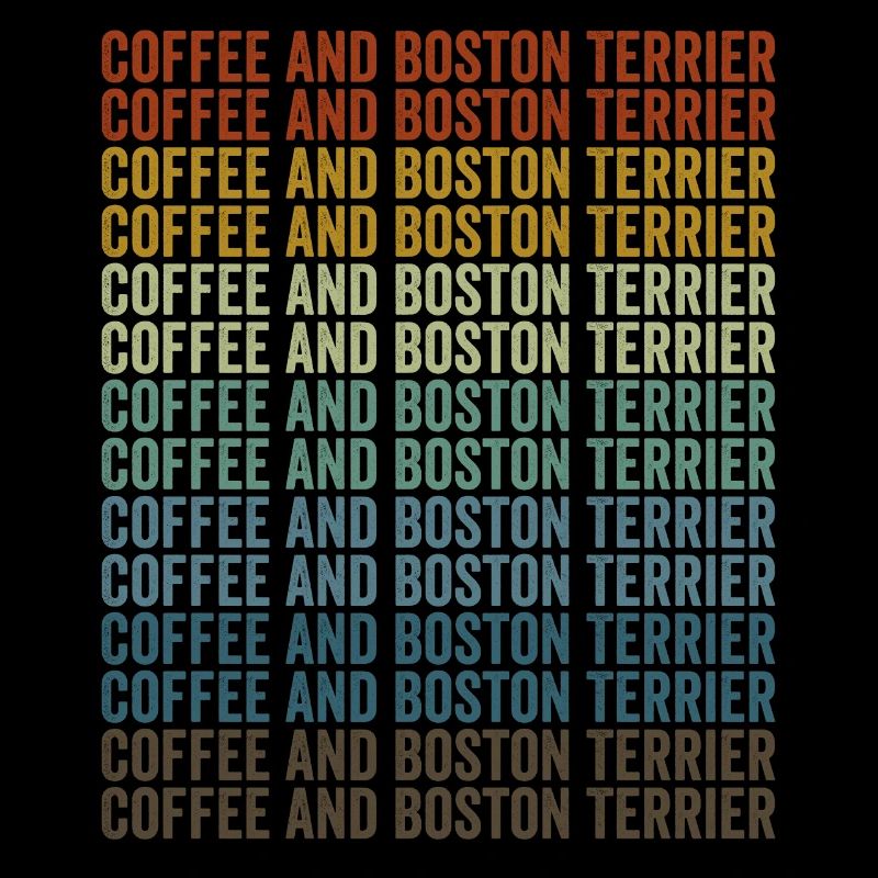 Café et Boston Terrier Boston Terrier