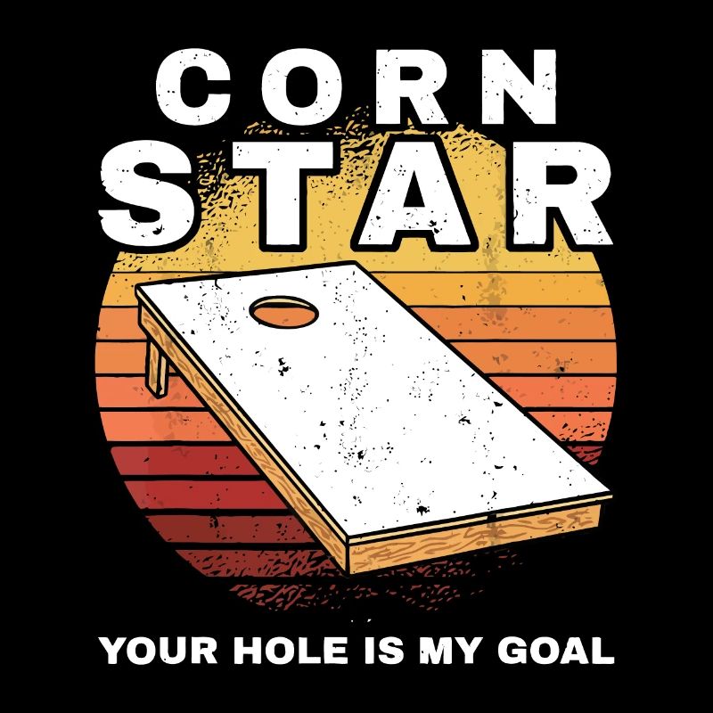 Mens Corn Star Votre trou est mon objectif Cornholecornho