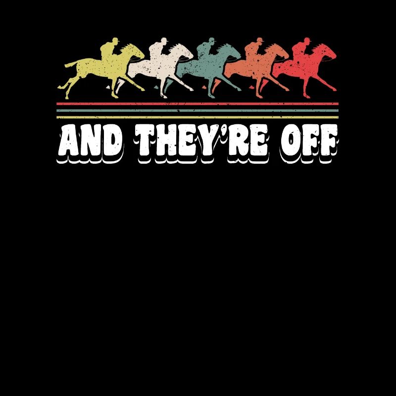 Et ils sont hors cadeau de chemise de course de chevaux