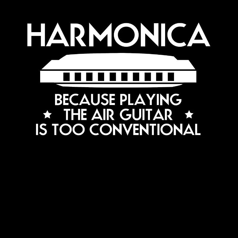 Harmonica Harmonica Slogan Chemise