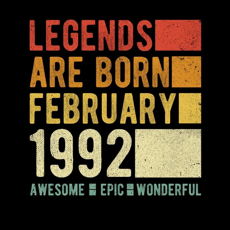 Geburtstag Februar 1992