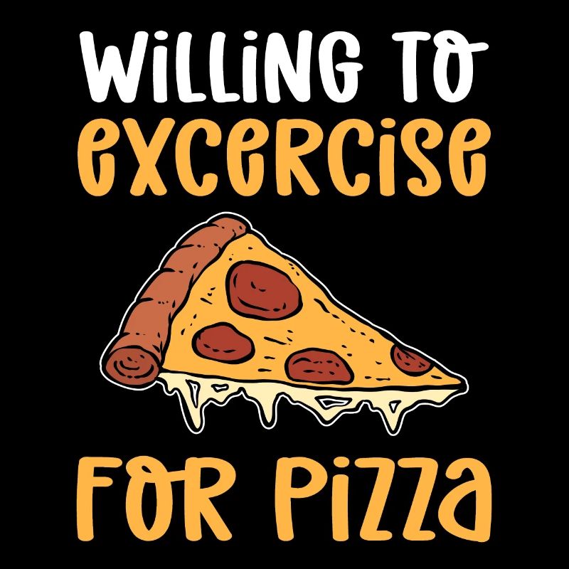 Ready to work out for pizza. Pizza Maker